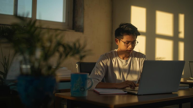 Peserta dewasa sedang belajar bahasa Inggris secara interaktif di kelas EF EFEKTA English for Adults dengan suasana modern dan menyenangkan.